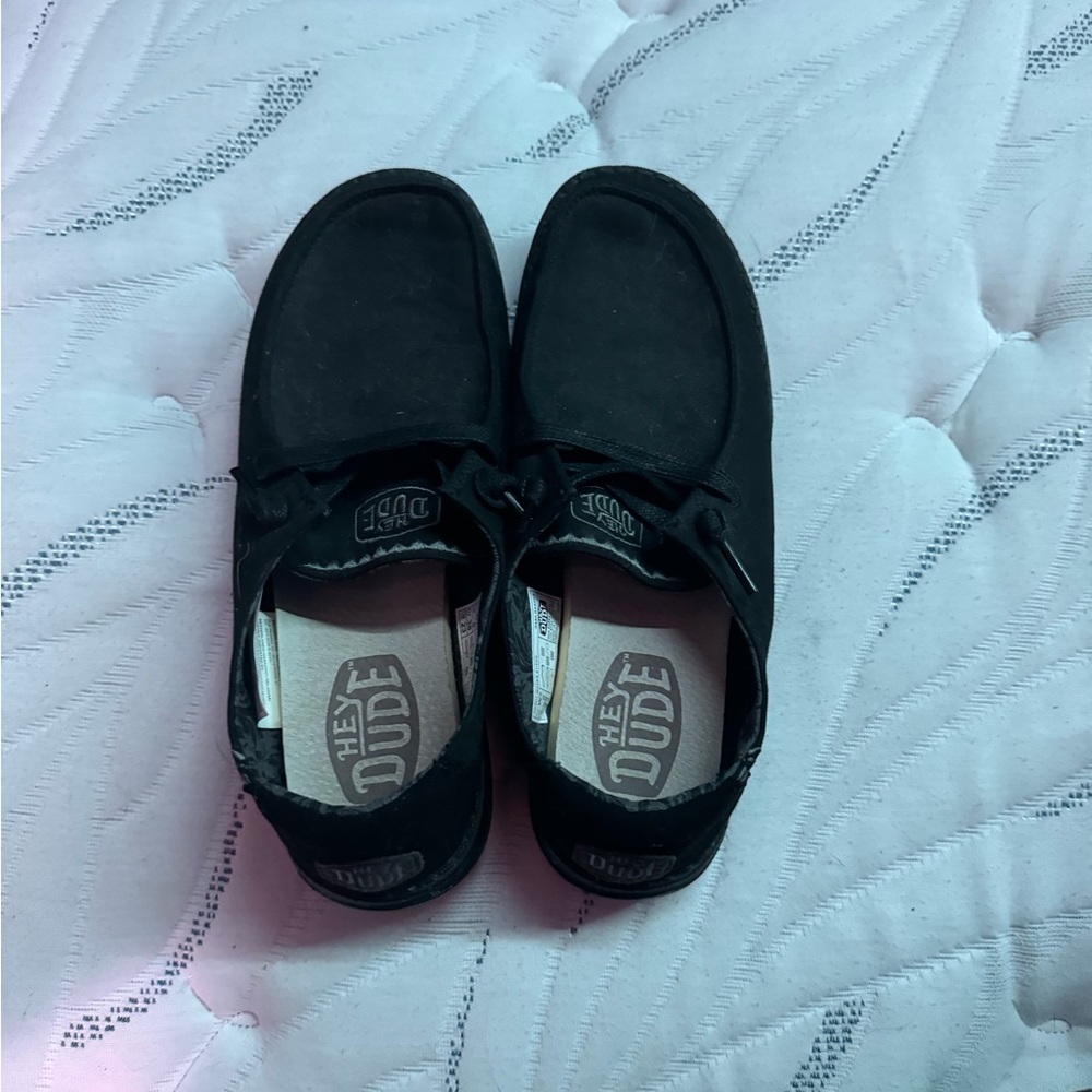 Hey Dude Classic Black Loafers